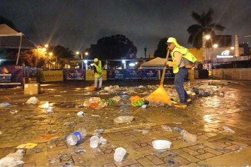 Contaminación, Fiestas Independencia, Guatemala, Alcalde Quiñonez, limpieza, 01