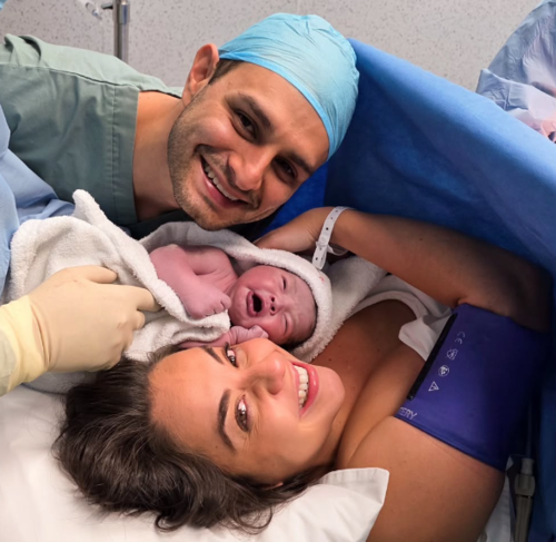 michelle cruz  llegada bebé 1