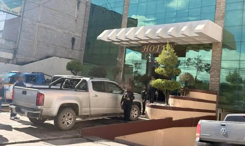 El hotel California, ubicado en la cabecera departamental de Huehuetenango, fue allanado este miércoles 17 de septiembre, tras haber sido inmovilizado, por un juzgado. (Foto: MP)