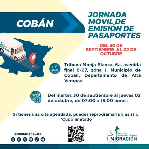 Fechas y horarios para la emisión de pasaportes. (Foto: IGM)
