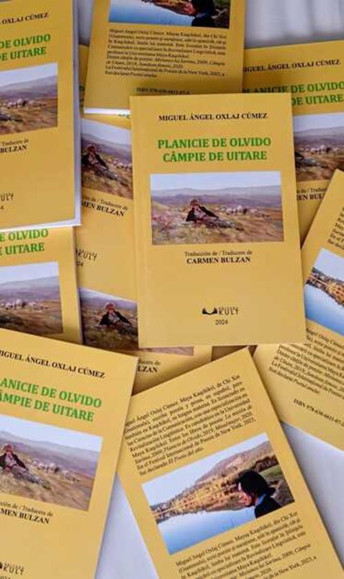 Oxlaj presentó su obra "Planicie de olvido" traducida al rumano en Rumania. (Foto: Carlos Sotz/Colaborador)