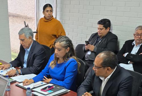La exdiputada Eva Monte, durante una citación convocada por el legislador José Chic, en el Congreso. (Foto: Cortesía)