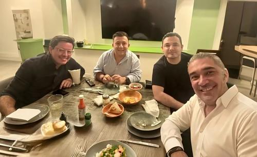 El pasado 12 de septiembre, Julio Héctor Estrada, Adim Maldonado, Samuel Pérez y Luis Aguirre cenaron en el área VIP de un restaurante ubicado en un hotel de la zona 10 capitalina. Ahí empezaron a conversar sobre el presupuesto nacional de 2026. (Foto: Cortesía)
