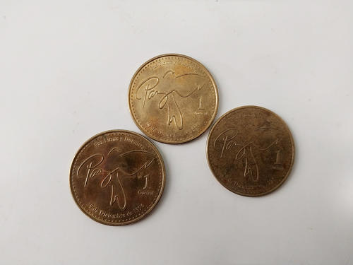 Esta es la moneda de quetzal que circula en la actualidad, la cual está hecha de acero inoxidable. (Foto: Sandra Sebastián/Colaboradora)