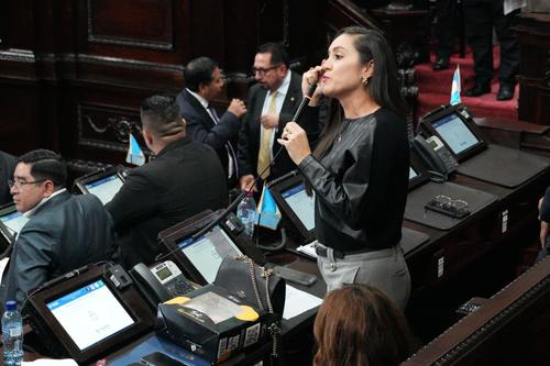La diputada Karina Paz opinó que la normativa aprobada este día contraviene preceptos constitucionales. (Foto: Wilder López/Soy502)