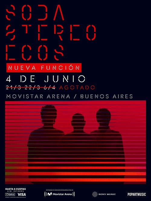 Soda Stereo suma nuevas funciones tras el sold out. (Foto: Instagram)