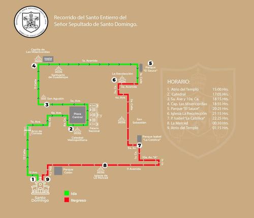 Recorrido del Se&ntilde;or Sepultado Cristo del Amor (Foto: Redes Sociales)