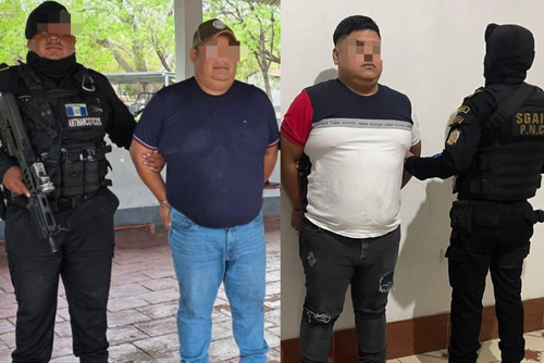 Hombres capturados por presuntamente integrar estructuras del narcotr&aacute;fico. (Foto: SGAIA)