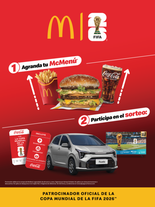 McDonald's, Copa Mundial FIFA 2026, f&uacute;tbol, pasi&oacute;n, restaurantes, men&uacute;, Guatemala, Soy502