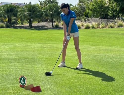La jugadora nacional, Marcela Saravia, finaliz&oacute; en el cuarto puesto de la categor&iacute;a femenina, de 13 a 14 a&ntilde;os. (Foto: ASOGOLF)