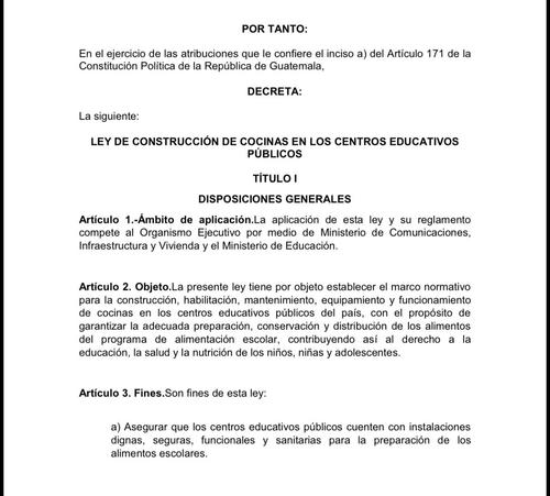 El proyecto busca combatir la desnutrici&oacute;n infantil y reducir la deserci&oacute;n estudiantil. (Imagen: captura de pantalla)