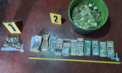 El dinero fue incautado como evidencia del caso. (Foto: Jorge Morales/Colaborador)