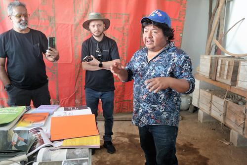 Trabaja con la espiritualidad y las pr&aacute;cticas comunitarias de su pueblo. (Foto: Carlos Sotz/Colaborador)