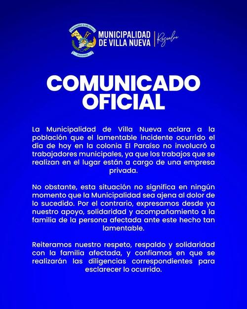 Autoridades municipales brindar&aacute;n acompa&ntilde;amiento ante lo ocurrido. (Imagen: Municipalidad de Villa Nueva)