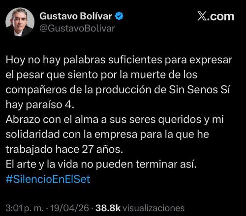 Gustavo Bolivar, autor original de la obra "Sin tetas no hay para&iacute;so". (Imagen: Captura de pantalla) 