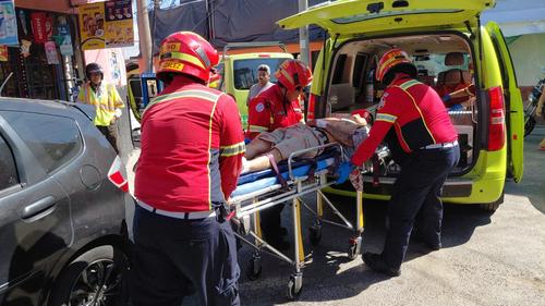 El hombre herido fue identificado como Mois&eacute;s Aron Trinidad G&oacute;mez. (Foto: Bomberos Municipales)