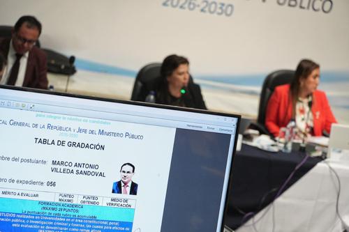 An&aacute;lisis del expediente de Villeda en la Comisi&oacute;n de Postulaci&oacute;n. (Foto: Wilder L&oacute;pez/Soy502)