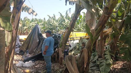La aeronave se desplomo del cielo. (Foto: Nuestro Diario)