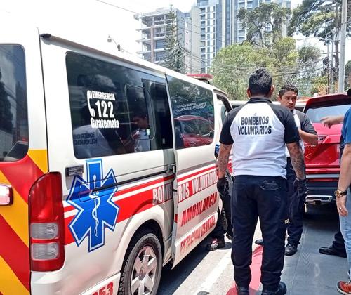 Ataque armado registrado en zona 10. (Foto: redes sociales)