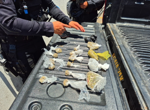 Al menos 18 bolsas con semillas de marihuana fueron incautadas. (Foto: PNC)