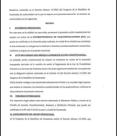 La falt del reglamento de la Ley de Portabilidad Num&eacute;rica mantiene sin aplicaci&oacute;n un derecho aprobado por el Congreso en noviembre de 2025. (Imagen: captura de pantalla) 