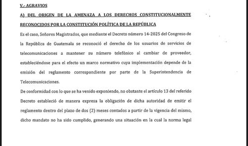 El amparo indica que esta omisi&oacute;n impide a los usuarios conservar su n&uacute;mero al cambiar de operador. (Imagen: captura de pantalla)