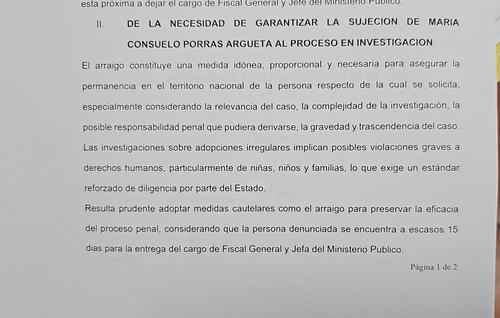El diputado Jos&eacute; Chic argumenta que la medida es necesaria ante la proximidad de la p&eacute;rdida de inmunidad de la fiscal general, Consuelo Porras. (Foto: Jos&eacute; Chic/diputado)