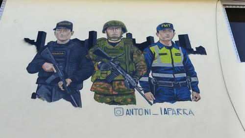 Una expresi&oacute;n que llama la atenci&oacute;n es el homenaje a las Fuerzas Combinadas de San Miguel Petapa. (Foto: Edwards Morales/Colaborador)