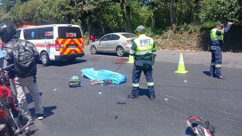 Las autoridades atienden la emergencia. (Foto: PMT de Fraijanes)