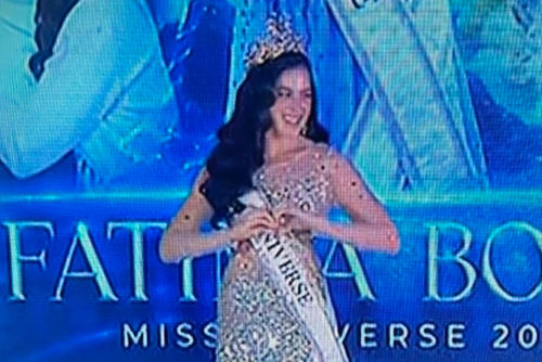 F&aacute;tima en Miss Universe Guatemala. (Foto: captura de pantalla)