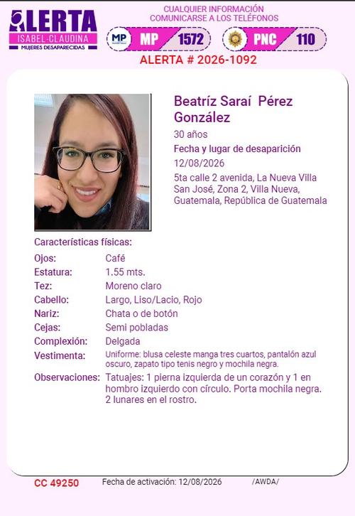 (Imagen: Alerta Isabel-Claudina)