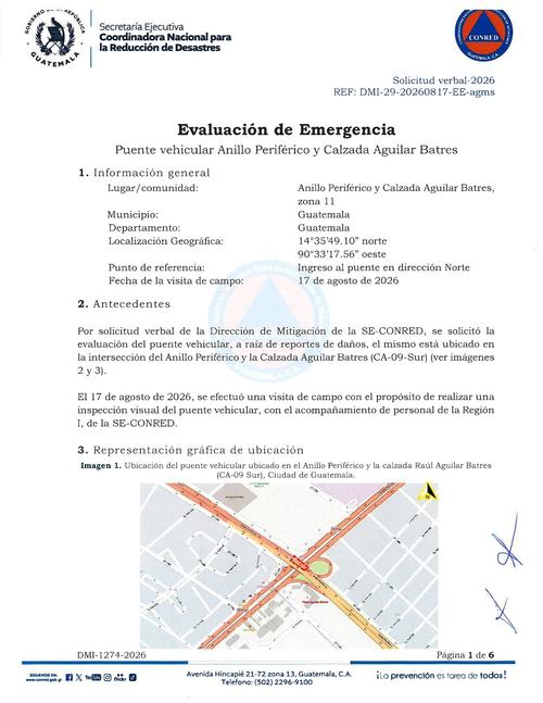 Noticias, Guatemala, Soy502, Puente, Perif&eacute;rico, Aguilar Batres 1