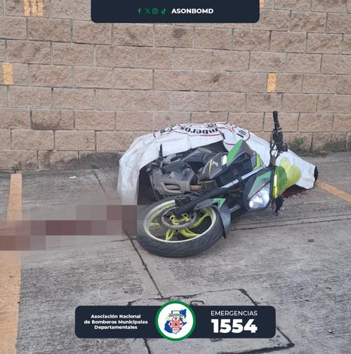 La v&iacute;ctima fue identificada como: Carlos Enrique Chal&iacute;n Rojas. (Foto: Asonbomd)