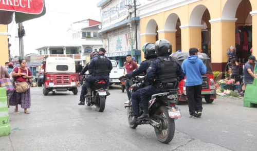 Policia municipal se encuentra realizando patrullajes ante la ausencia de la PNC. (Foto: Mario Equit&eacute;)