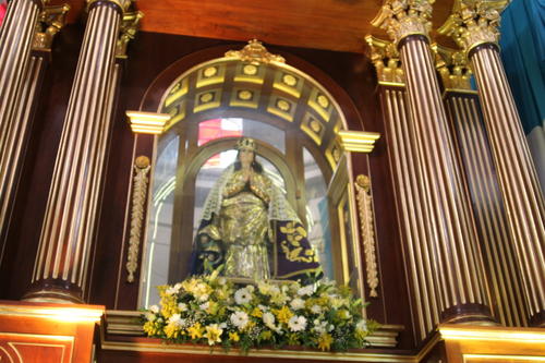 La Virgen de la Asunci&oacute;n, la patrona de Solol&aacute;, es resguardada en el templo. (Foto: Alfonso Gu&aacute;rquez/Colaborador)