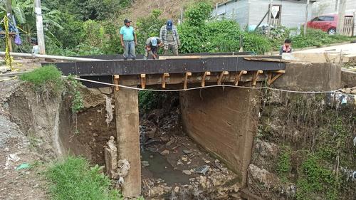 El puente representa un gran alivio para los vecinos que transitan por el sector. (Foto: Edwards Morales/Colaborador)