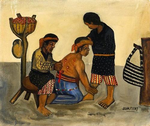 Obras como "Curandero" retratan la cotidianidad atitleca. (Foto: popol-mayab.org)