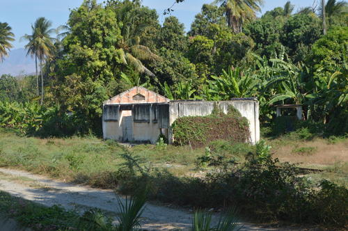 Los restos de la estaci&oacute;n del ferrocarril en Caba&ntilde;as, Zacapa. (Foto: Juan Carlos Aquino/Colaborador)