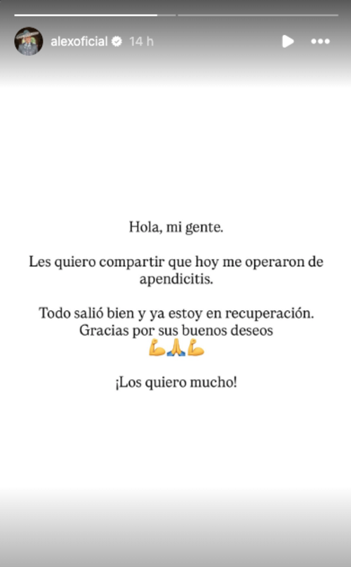 Alejandro fernández operado emergencia 2