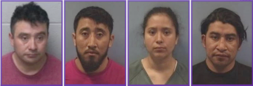 De izquierda a derecha: &Aacute;ngel Franco, Elman Franco, Marylina Santos y Elder Franco. (Foto:  News West 9)