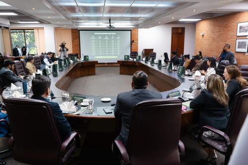 Durante la actividad, se presentaron las proyecciones para el a&ntilde;o cafetalero 2025 - 2026. (Foto: Anacaf&eacute;/Soy502)
