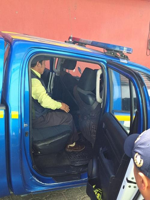 Basilio Puac Garc&iacute;a, ex vicepresidente de los 48 Cantones, al momento de su captura. (Foto: cortes&iacute;a)