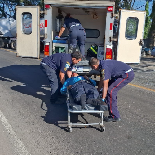 Dos personas fueron trasladadas al Hospital Nacional de Mazatenango. (Foto: Henry de Le&oacute;n/Colaborador)