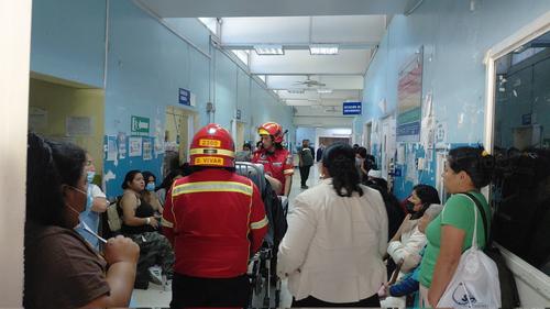 Israel Guerra Revolorio fue trasladado al Hospital Roosevelt en estado estable. (Foto: Bomberos Municipales)