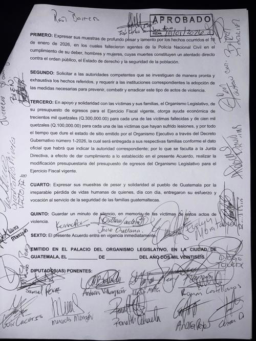 (Foto: Congreso Guatemala) 