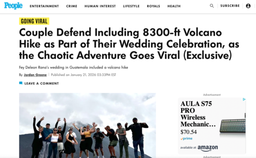 pareja viral volcan pacaya