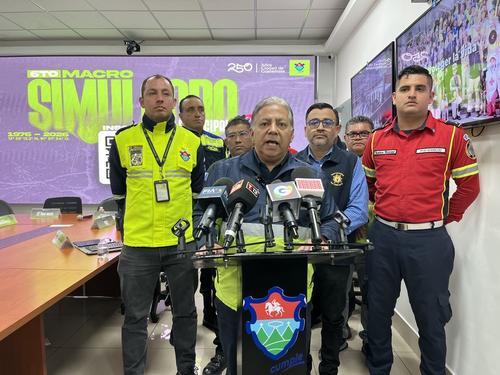 H&eacute;ctor Flores, Gerente General de EMETRA y Coordinador de AVE, brind&oacute; detalles sobre el Sexto Macro Simulacro Municipal. (Foto: Sandra Sebasti&aacute;n/Colaboradora)