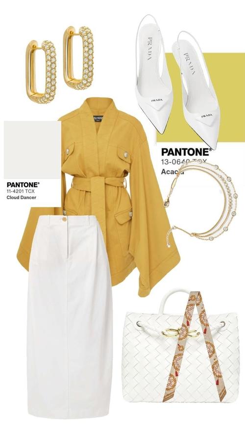 Los amarillos e incluso tonos terracota y nude se mezclan perfecto con el color del 2026. (Foto: Pinterest)