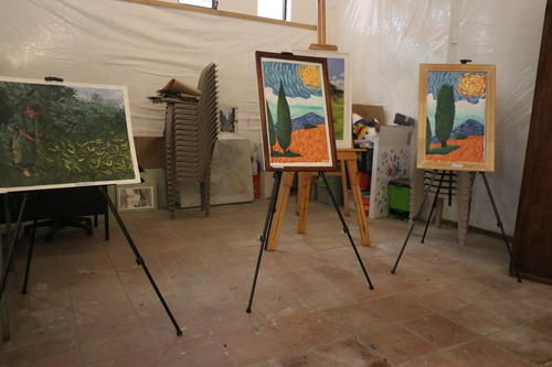 Se tiene exposici&oacute;n de algunas piezas pict&oacute;ricas. (Foto: Oswaldo Cop/Colaborador)