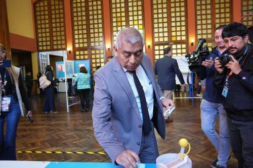 El jefe de la Feci, Rafael Curruchiche, en elecci&oacute;n del CANG. (Foto: Wilder L&oacute;pez)